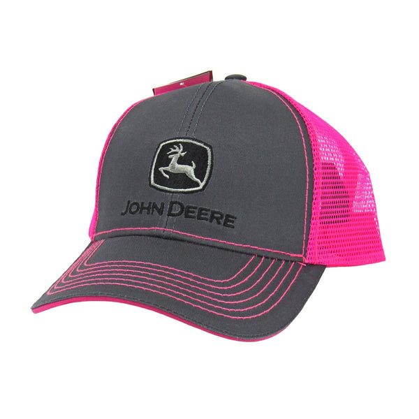 John Deere Hot Pink Cap Heavy Brushed Cotton