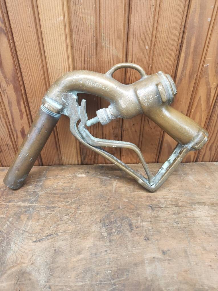 Vintage McDonald Dubuque Brass Fuel Pump Handle PL819