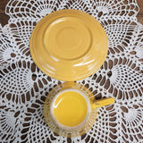 Early Vintage Harlequin Fiestaware Cup & Saucer Yellow