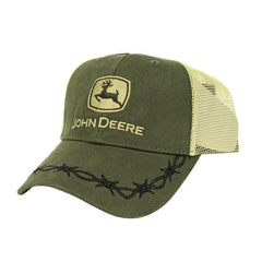 John Deere Green Oilskin Mesh Cap